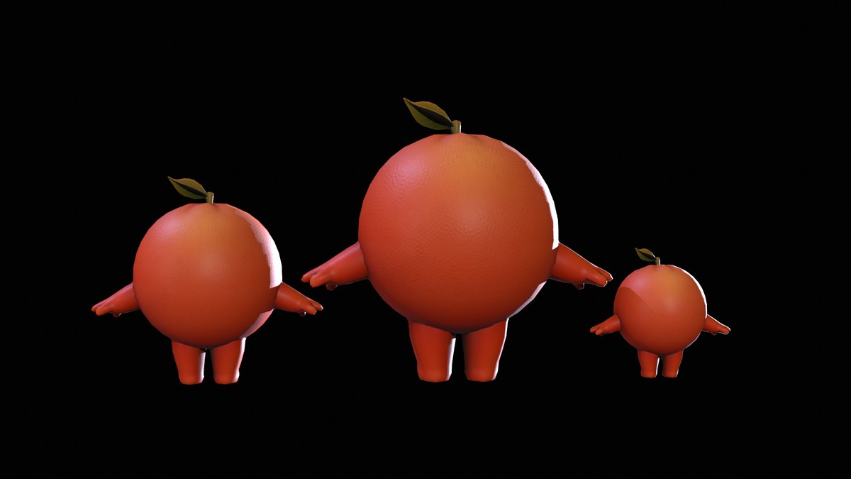 Chibi Fruit Orange Two