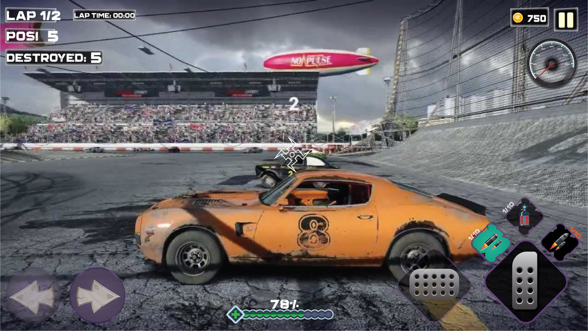 Mech Car Combat UI Kit – Shooter HUD & Mobile Game GUI/UX