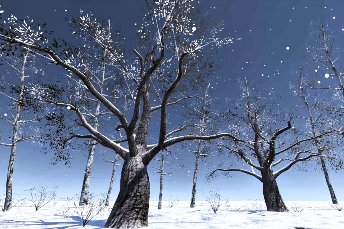 Interactive Foliage System: Seasons, SSS & Wind (URP)