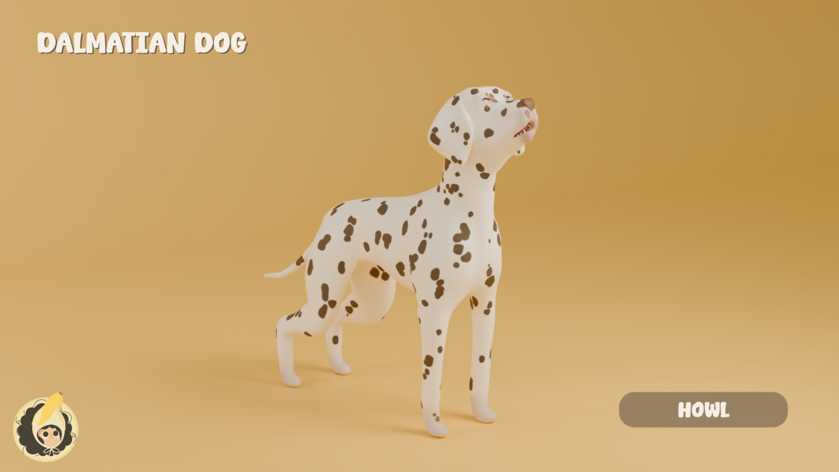 Animated Dalmatian Dog