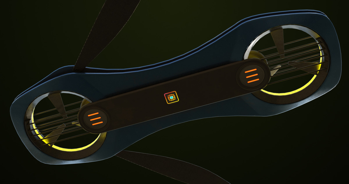 Sci Fi Hoverboard 02 URP HDRP Textures