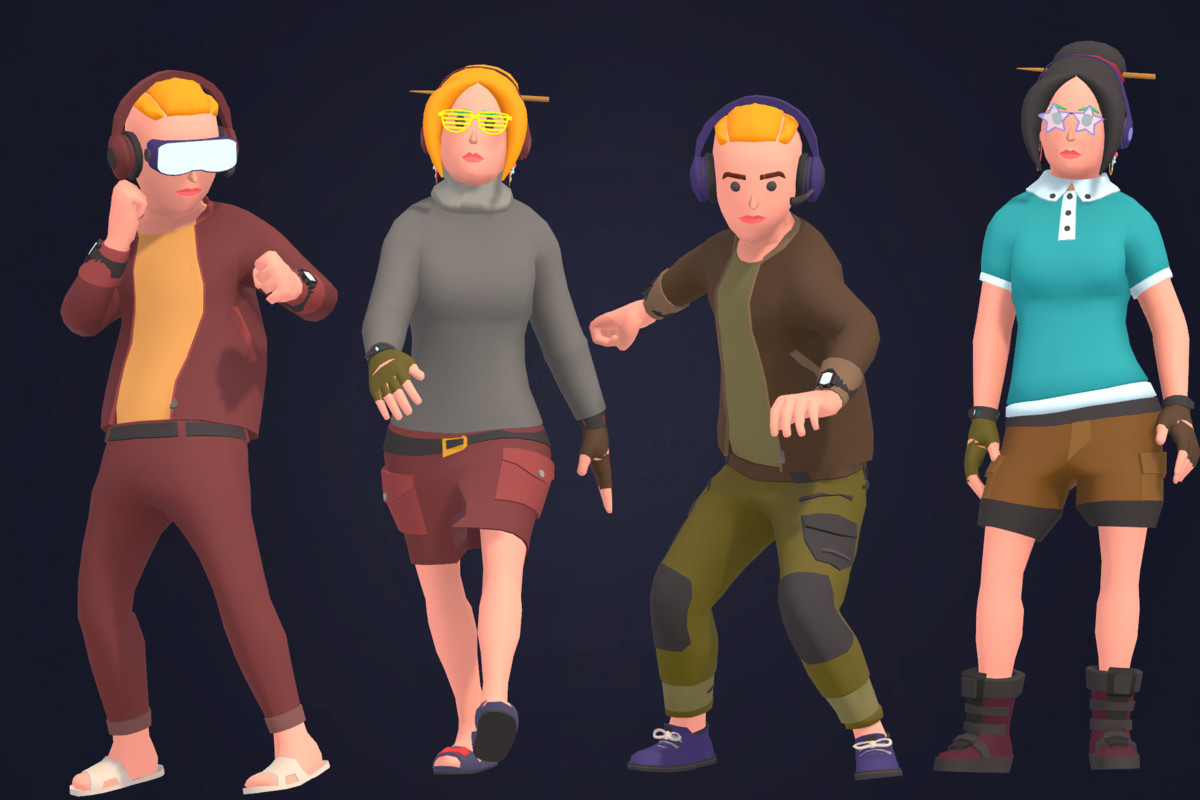 Customizable 3D City Characters Bundle