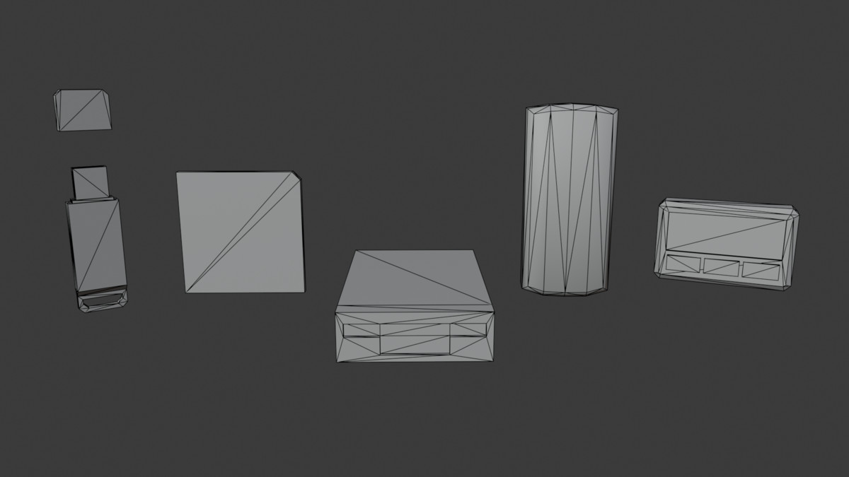 Retro Electronics Pack – 24 Vintage Props (Lowpoly / PSX Ready)