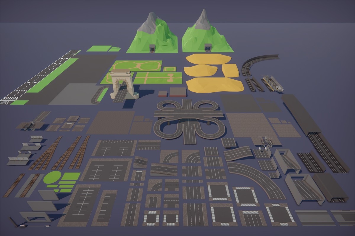Low Poly Euro City