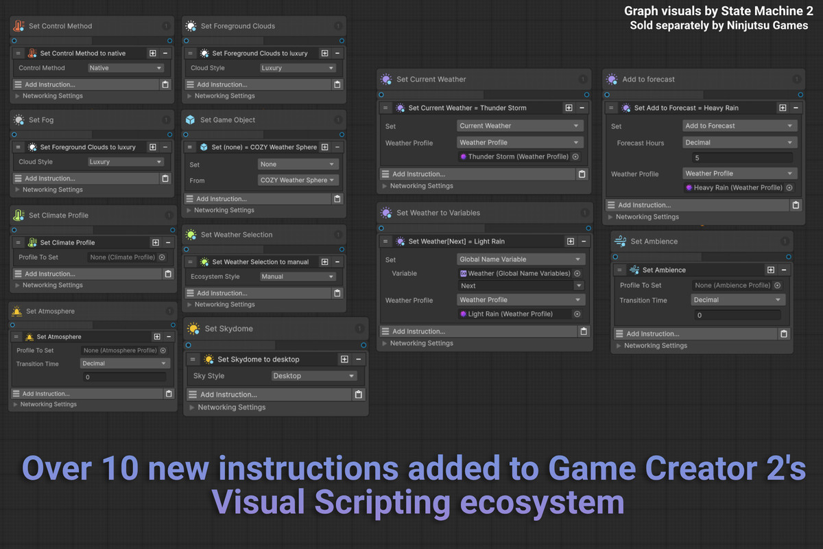 Visual Scripting Bundle for Game Creator 2