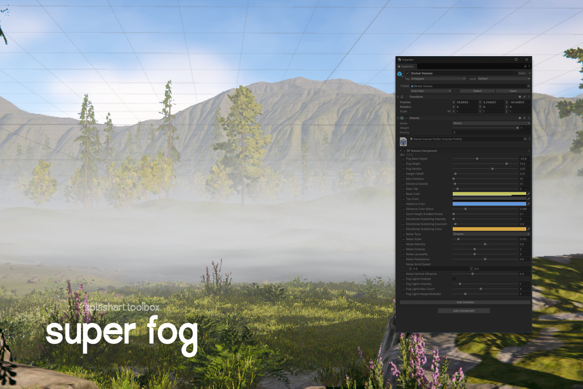 Super Fog: Analytical Height Fog & Volumetric Lights for URP