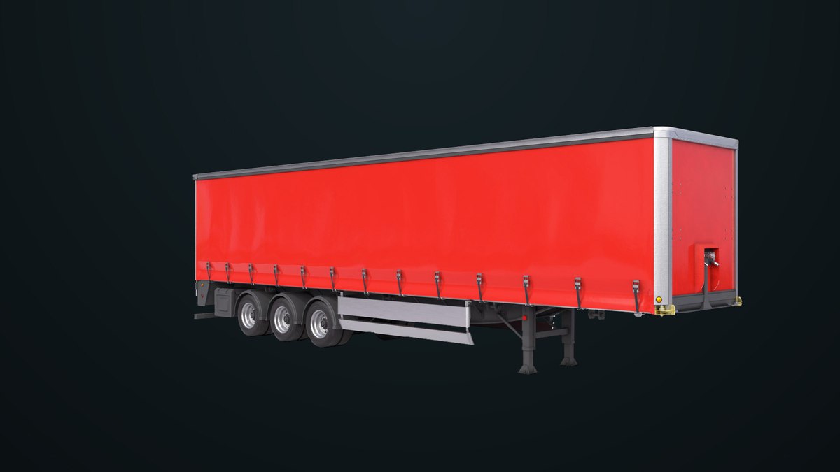 Curtainsider Trailer 4 Variant Collection URP HDRP Textures