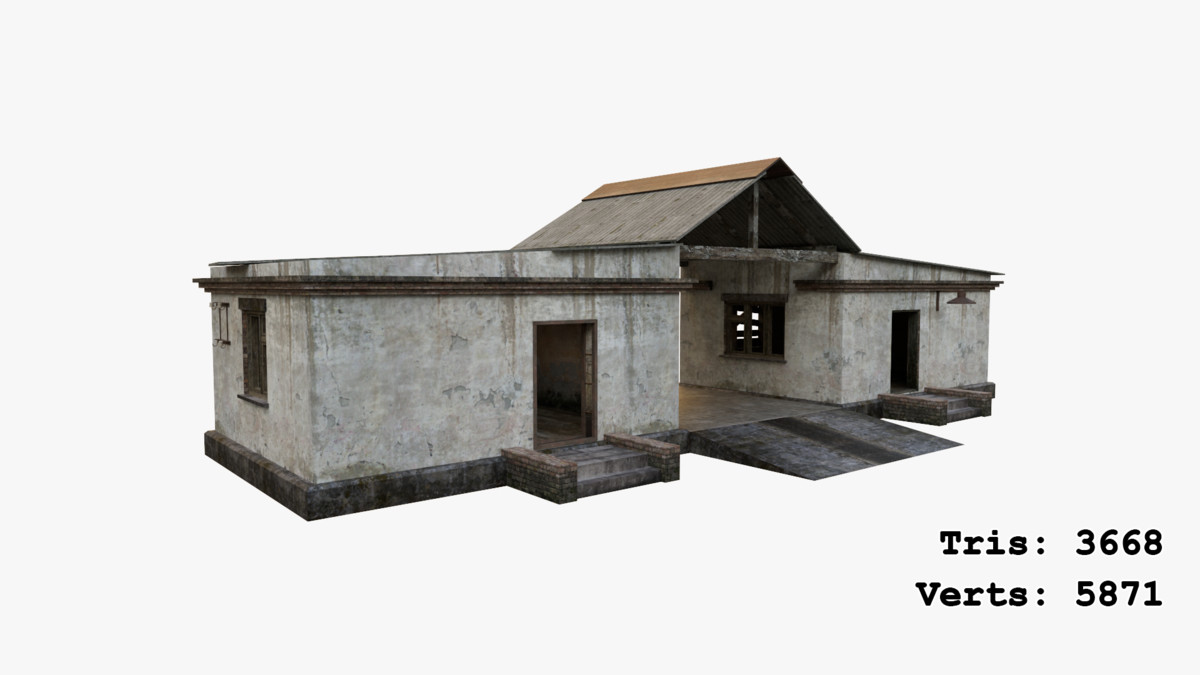 Abandoned Apocalyptic Buildings Mega Pack