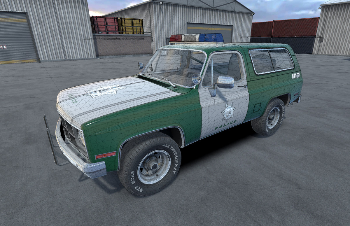 80s Offroad police car