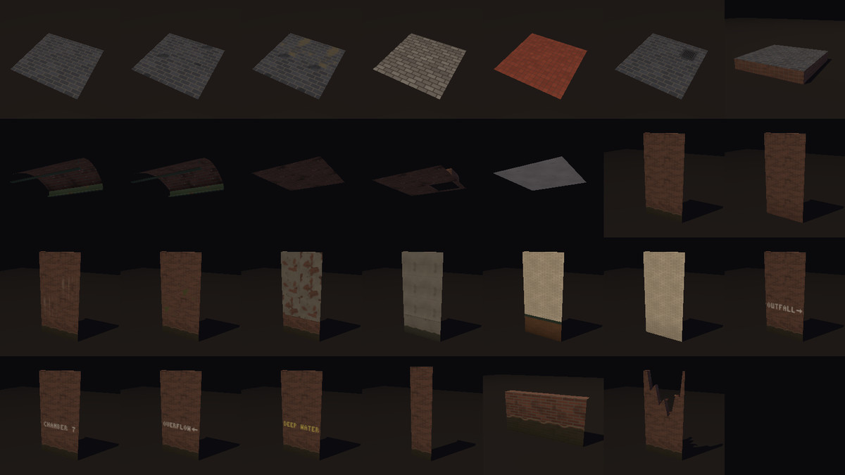 Low Poly Sewers - Victorian Sewer Kit