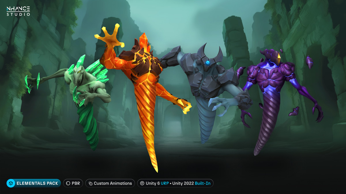 Stylized Fantasy Elementals Pack #4