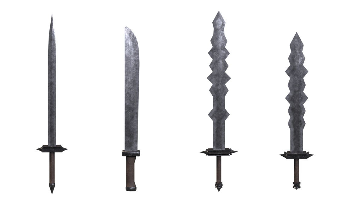 Modular Melee Swords & Shields Pack | Low Poly Stylized Procedural Weapon Pack