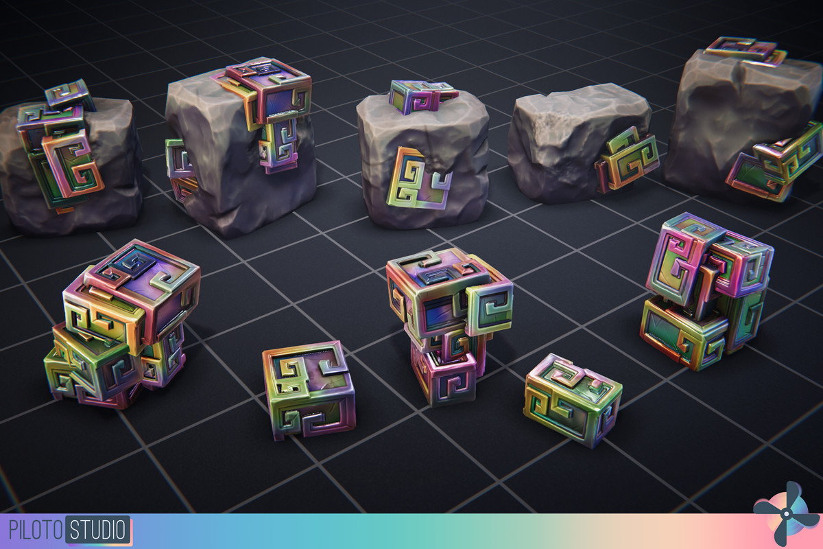 Stylized Crystals and Gems Megapack