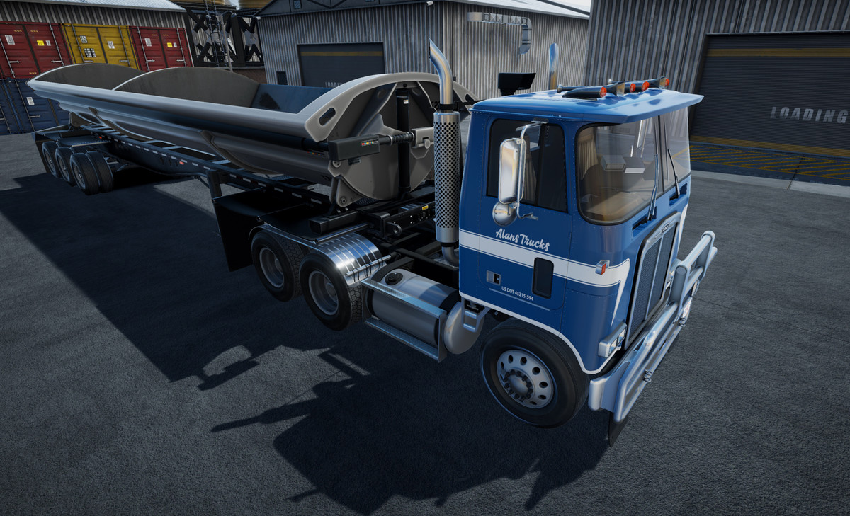 80s cabover sidedump trailer