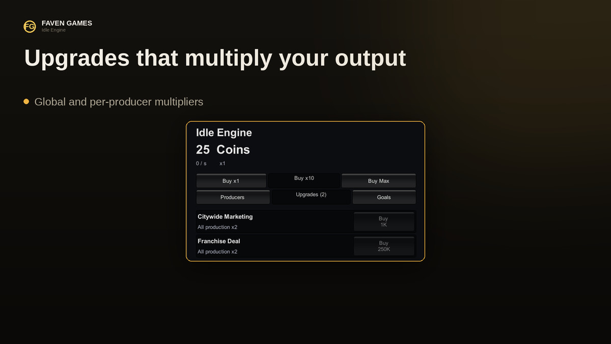 Idle Engine - Incremental Game Framework