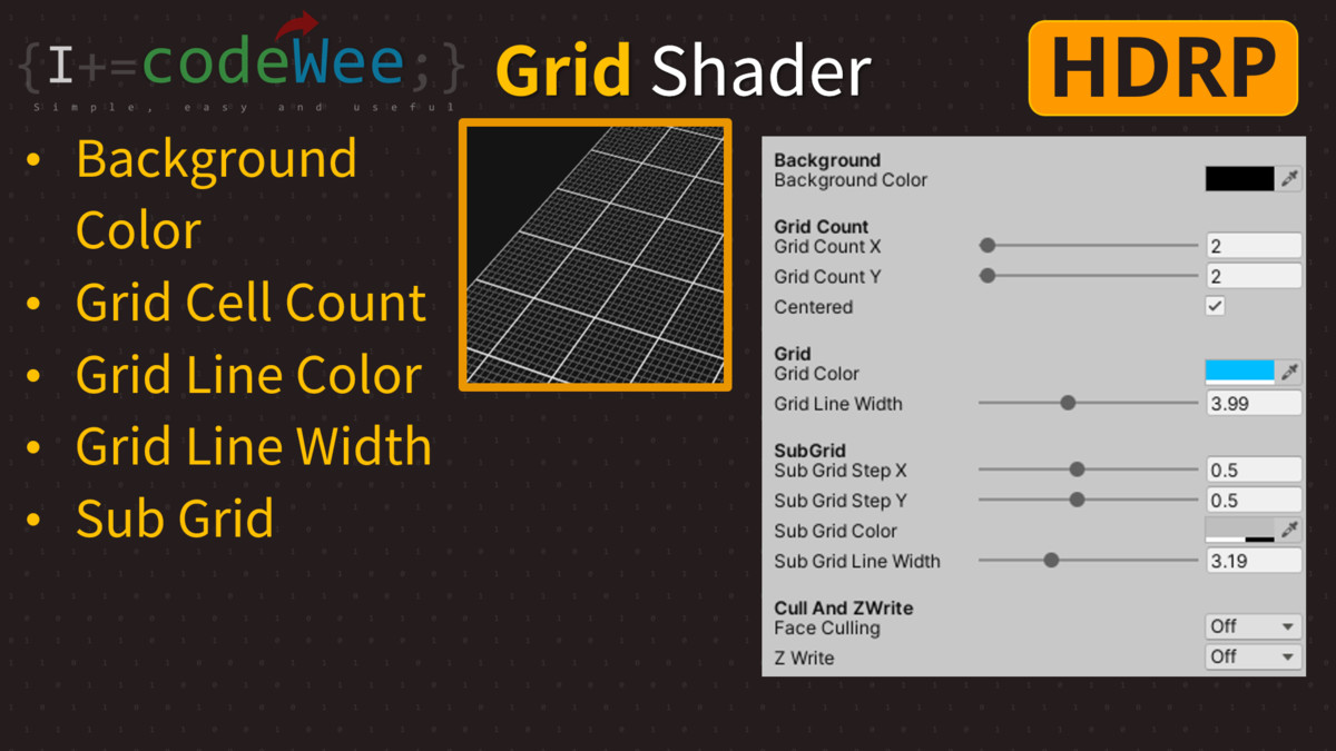 Grid Shader(HDRP)