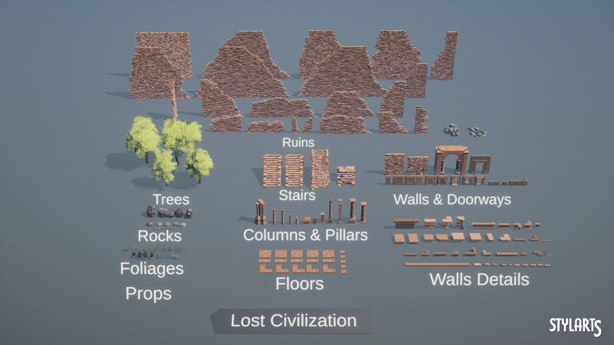 Stylized Lost Civilization