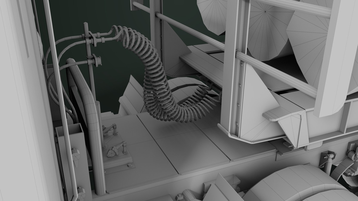 Truck 07 Log Trailer Green Version URP HDRP Textures