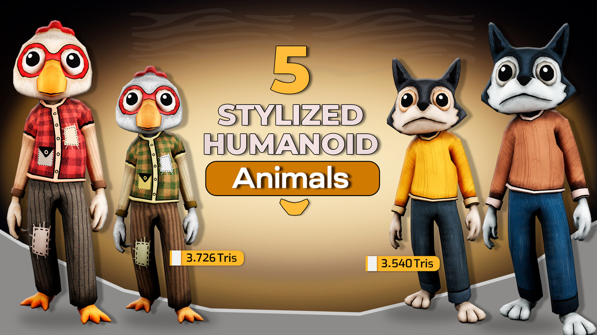 Stylized Humanoid Animal collection 1