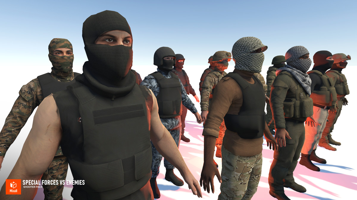 Special Forces vs Enemies – Shooter pack