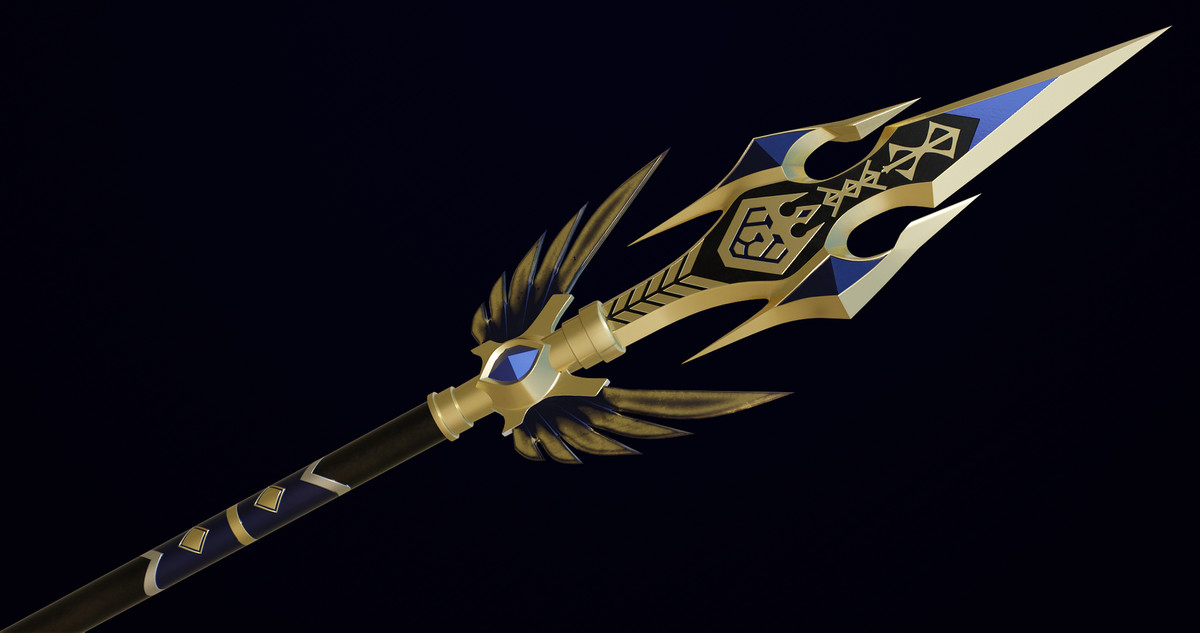 Fantasy Trident 05 URP HDRP Textures