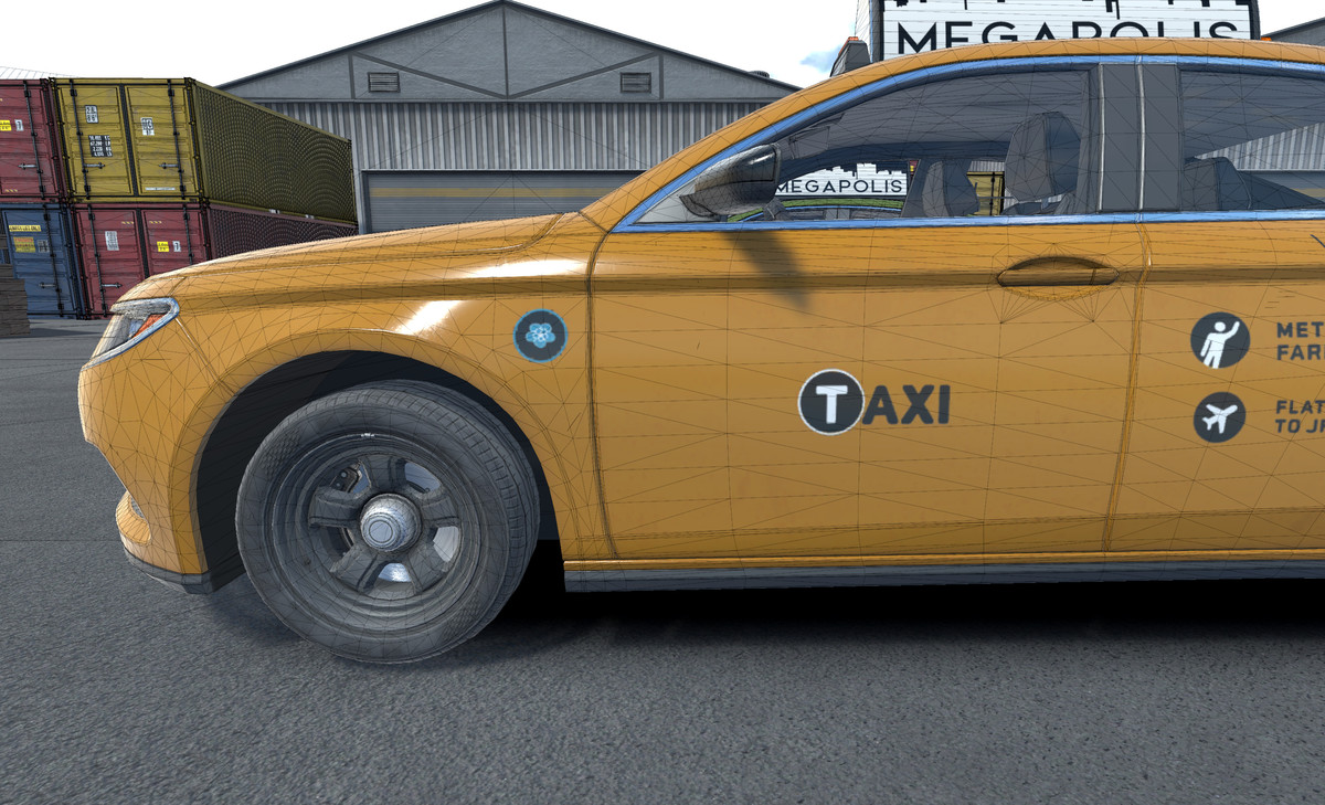 Generic taxi sedan