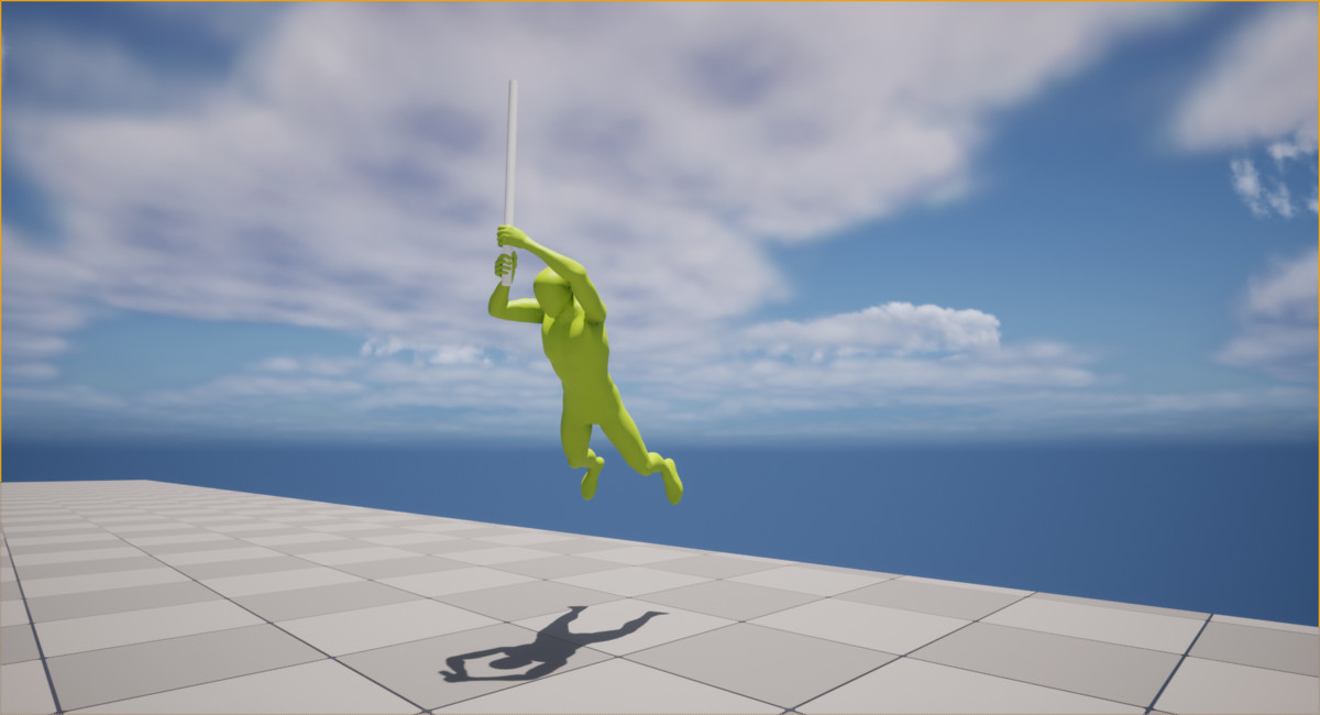 Rappel & Rope Climb Animation