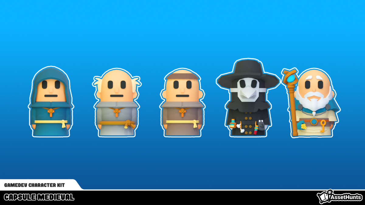 GameDev Character Kit - Capsule Medieval