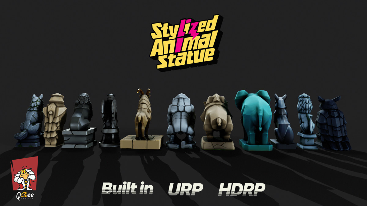 Animal Stylized Statue (Pack-01)