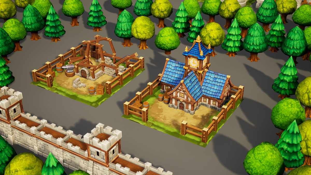 Toon RTS Environment Humans