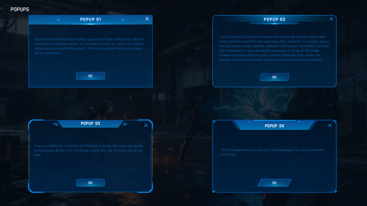 Super Sci-Fi Complete UI Pack(+PSD)