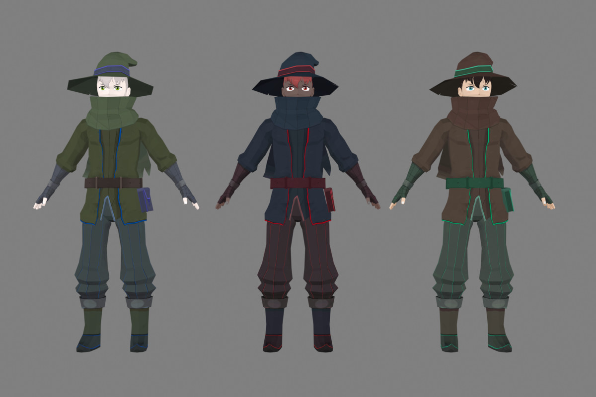 Stylized Mage Pack – Low Poly Characters, Spells, Animations & VFX