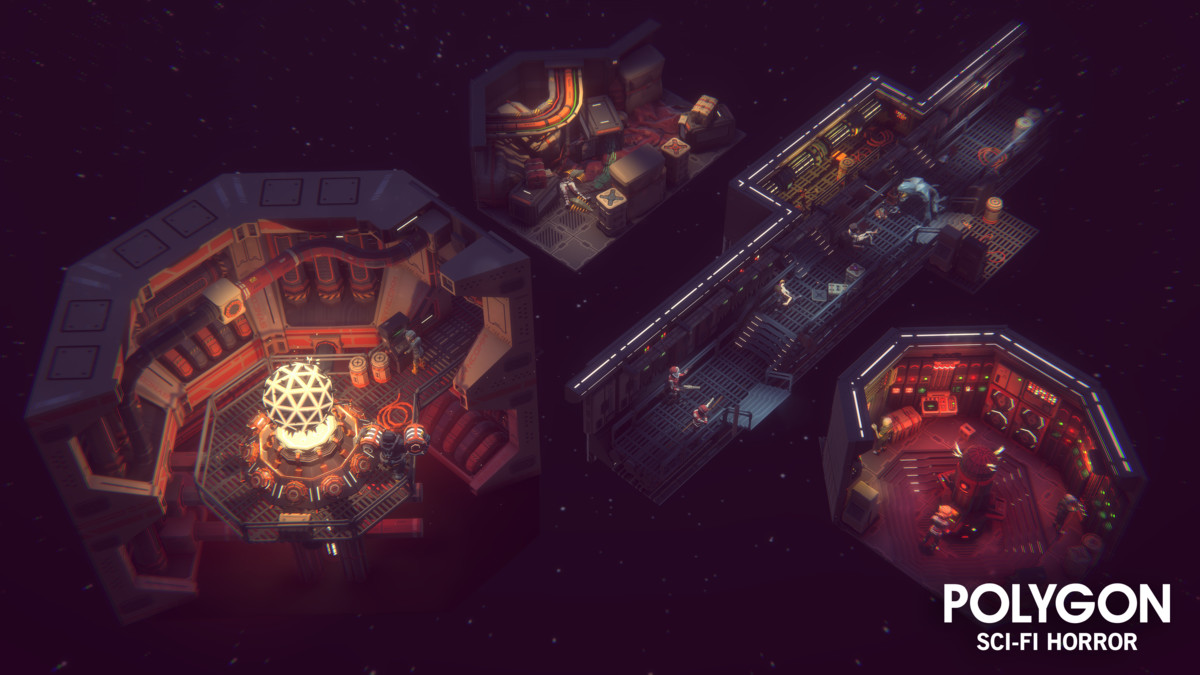 Sci-Fi Horror Pack - Synty POLYGON - Stylized Low Poly Assets