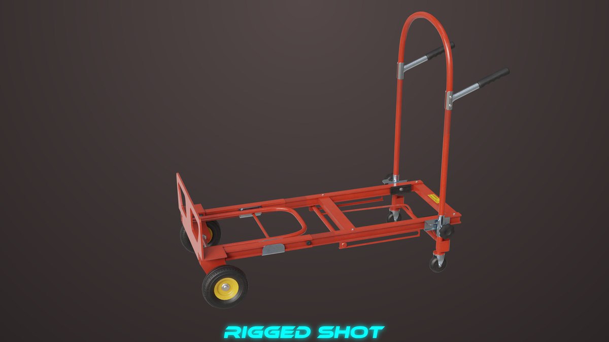 Convertible Hand Red Trucks URP HDRP Textures