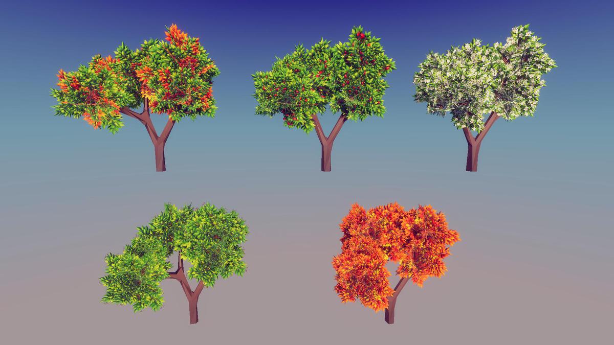 Low Poly Stylized Trees Pack - Mini World Studio