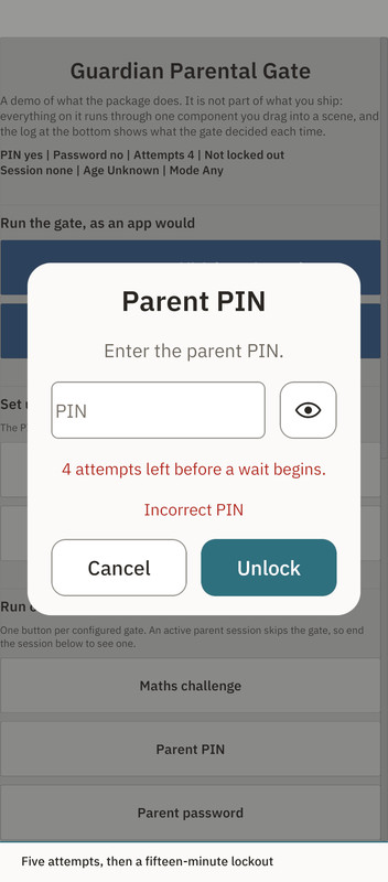 Guardian Gate | Parental Gate for Kids Apps