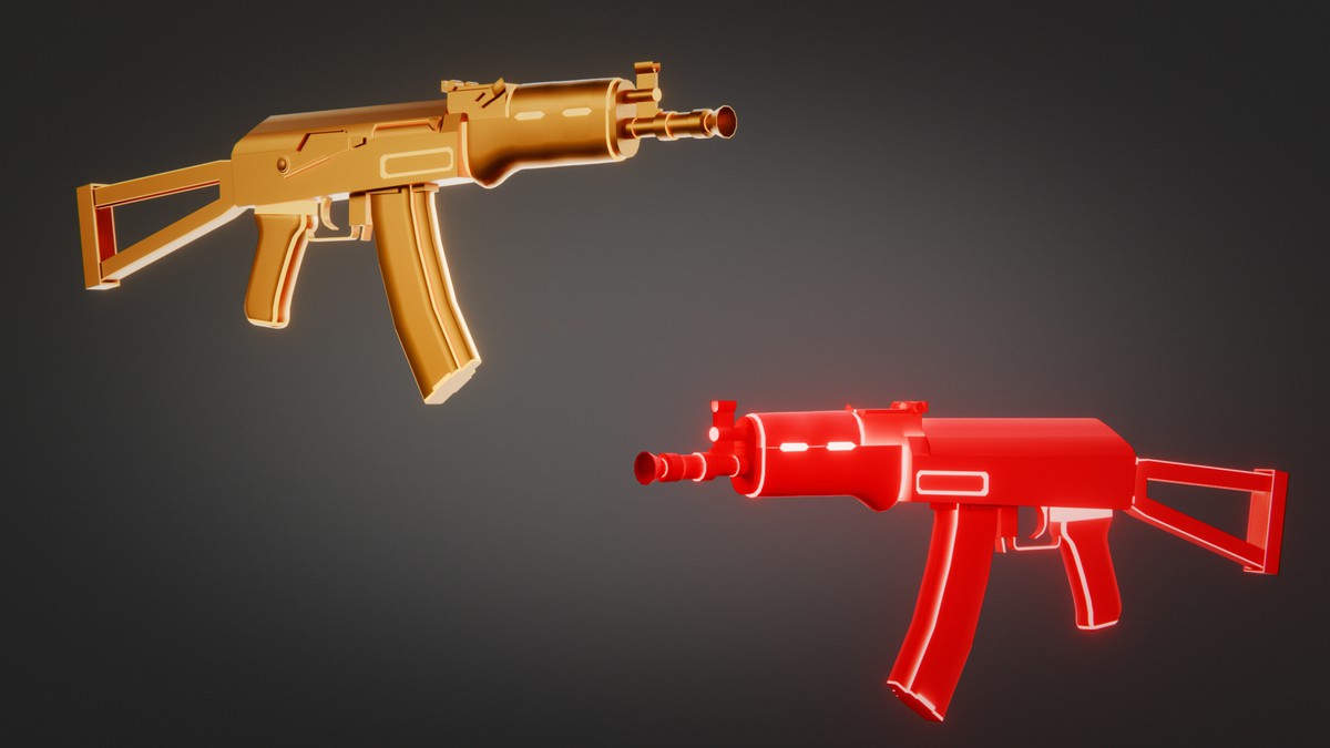 Weapon Sci-fi Glow Skins Pack — 345 Variations