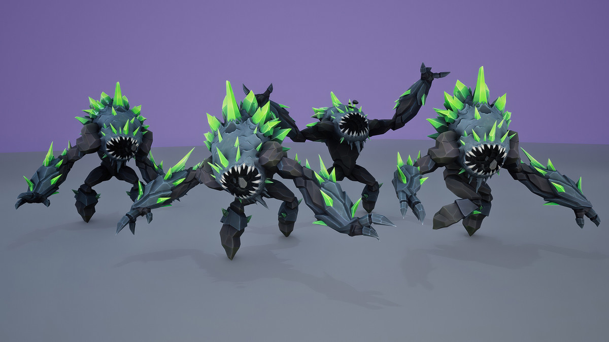 Stylized Fantasy Crystal Golem