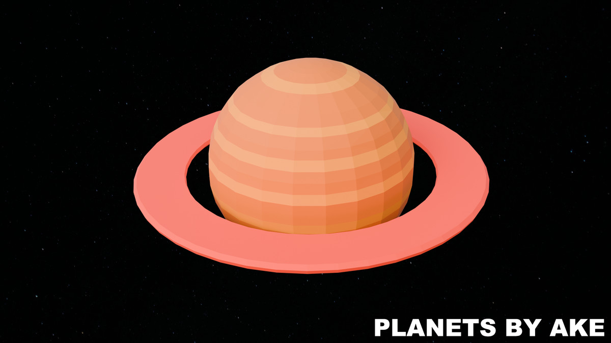 Low Poly Planets by Ake