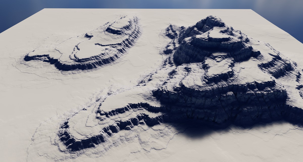 Terraced Canyon Shapes - StampIT!