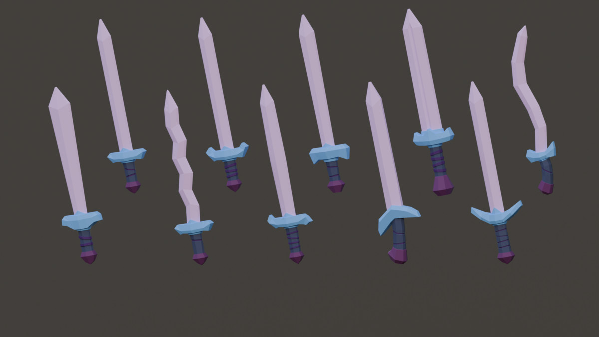 Fantasy Melee Weapons - Low Poly Pack