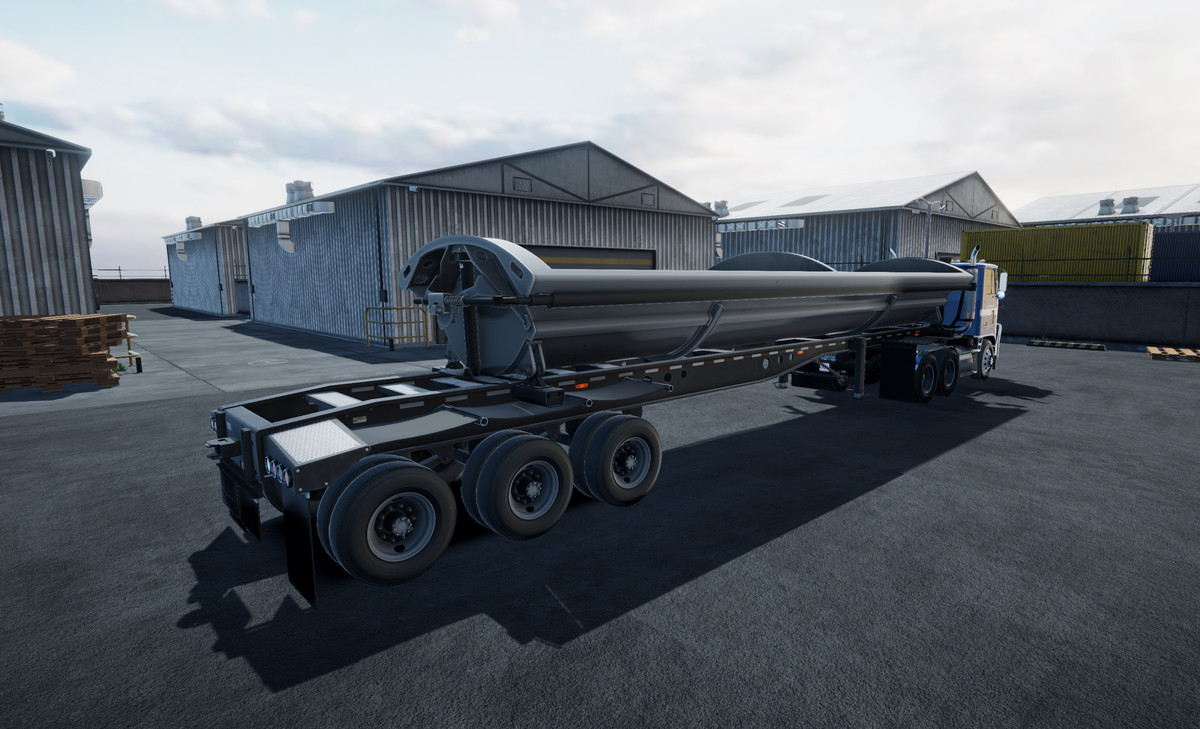 80s cabover sidedump trailer