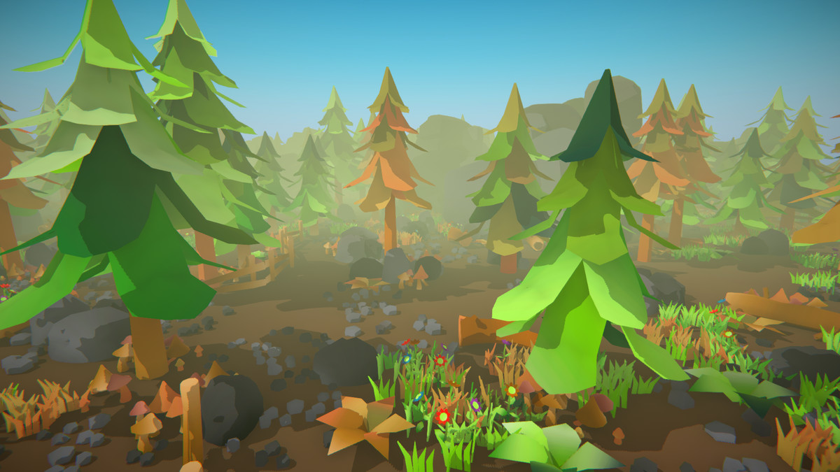 Polygonal Woodlands Nature Asset Package