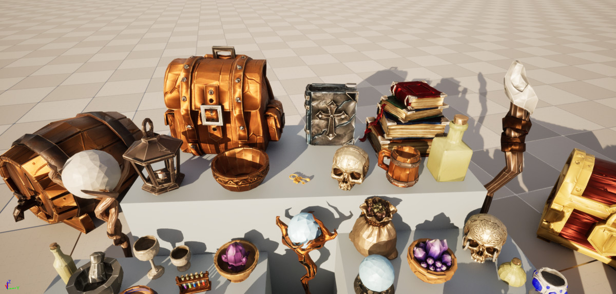 FantasyLowpolyPropsPack
