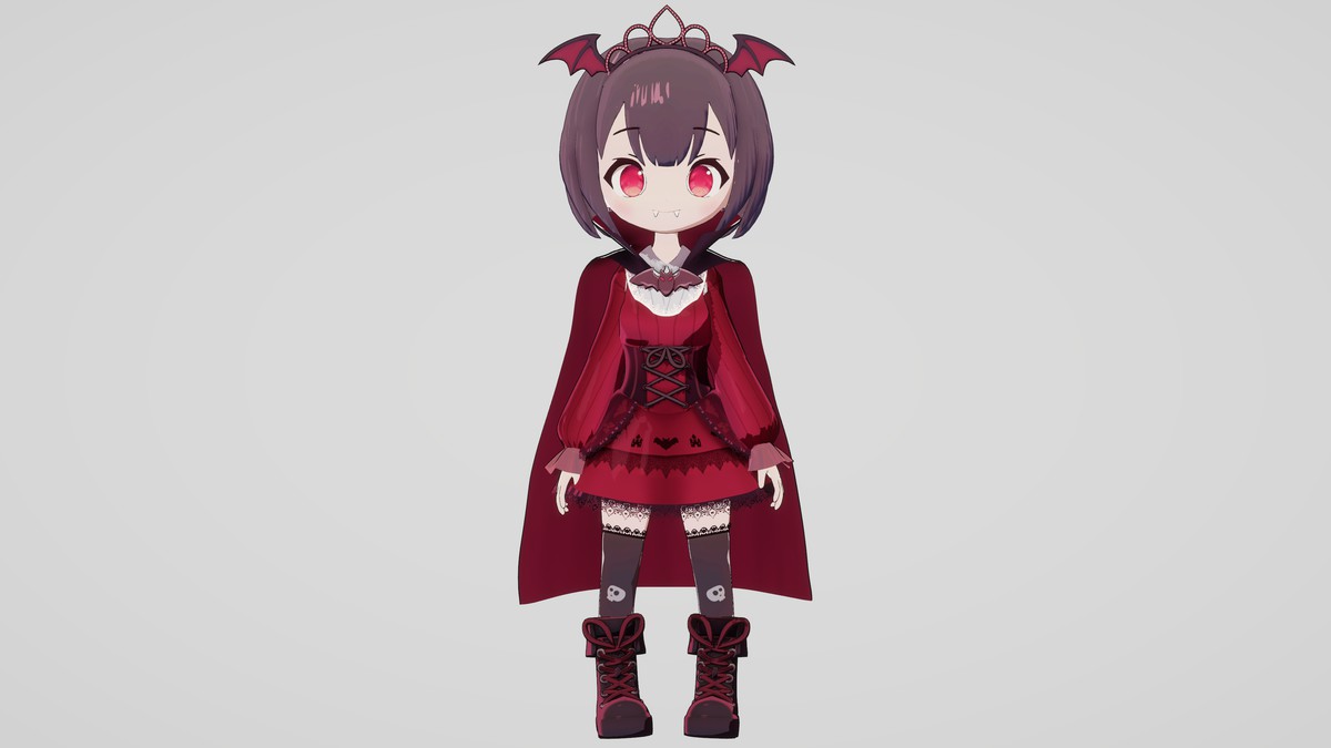 Cute Chibi Vampire Anime Character
