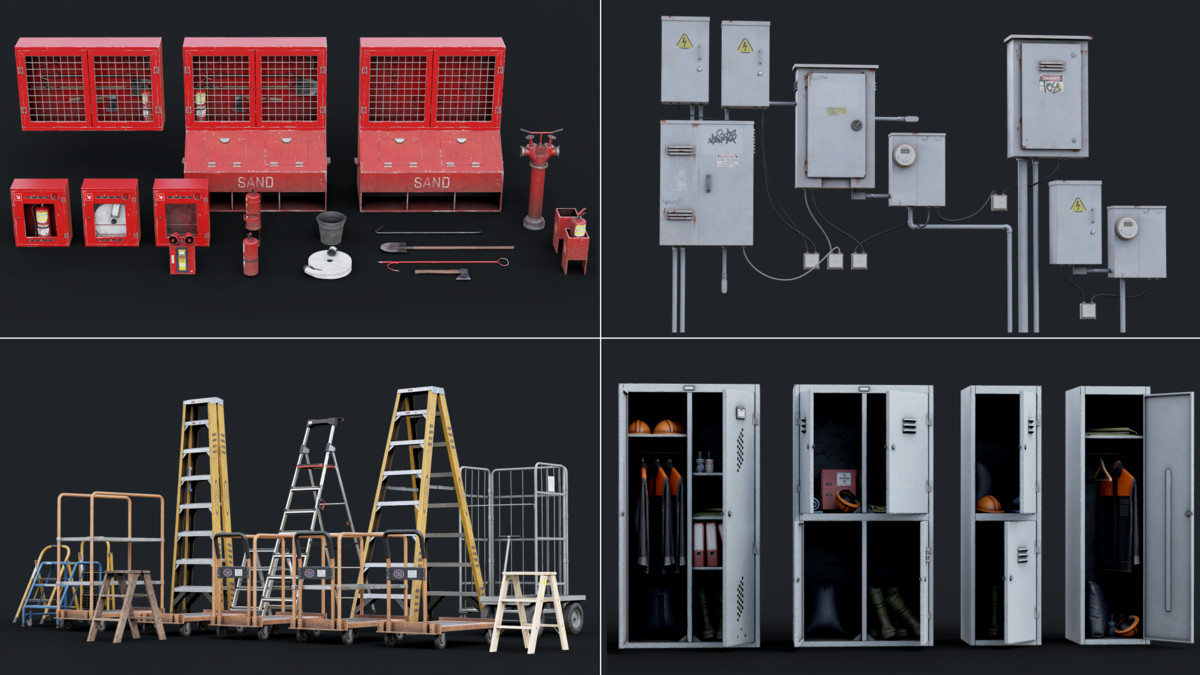 Industrial Props Equipment Mega Bundle