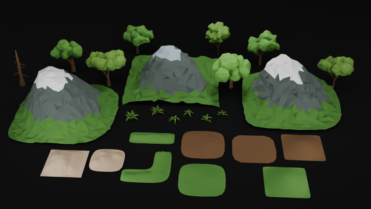 Modular Low Poly Medieval - Fort Kit