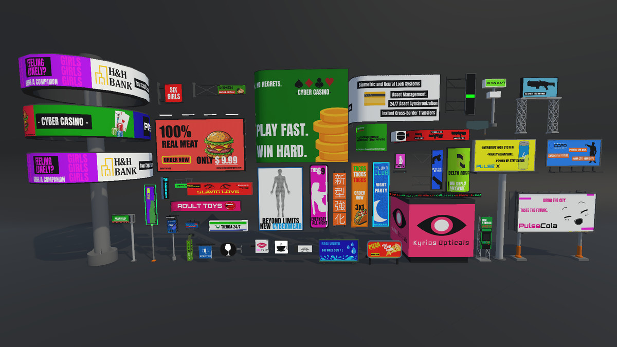 LowPoly Cyberpunk City