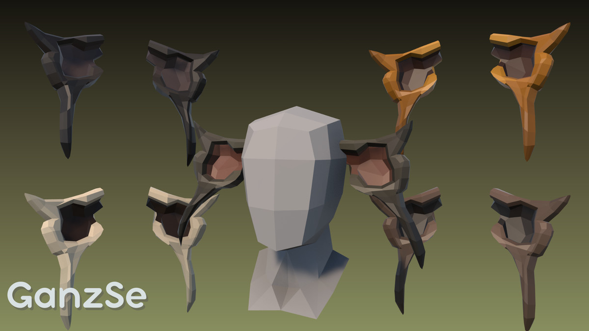 GanzSe Animal Ears - Fantasy Low Poly Pack