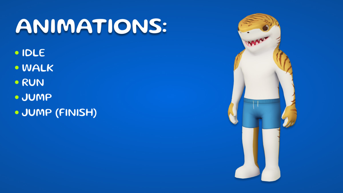 Sharkman Character Mobile Ready